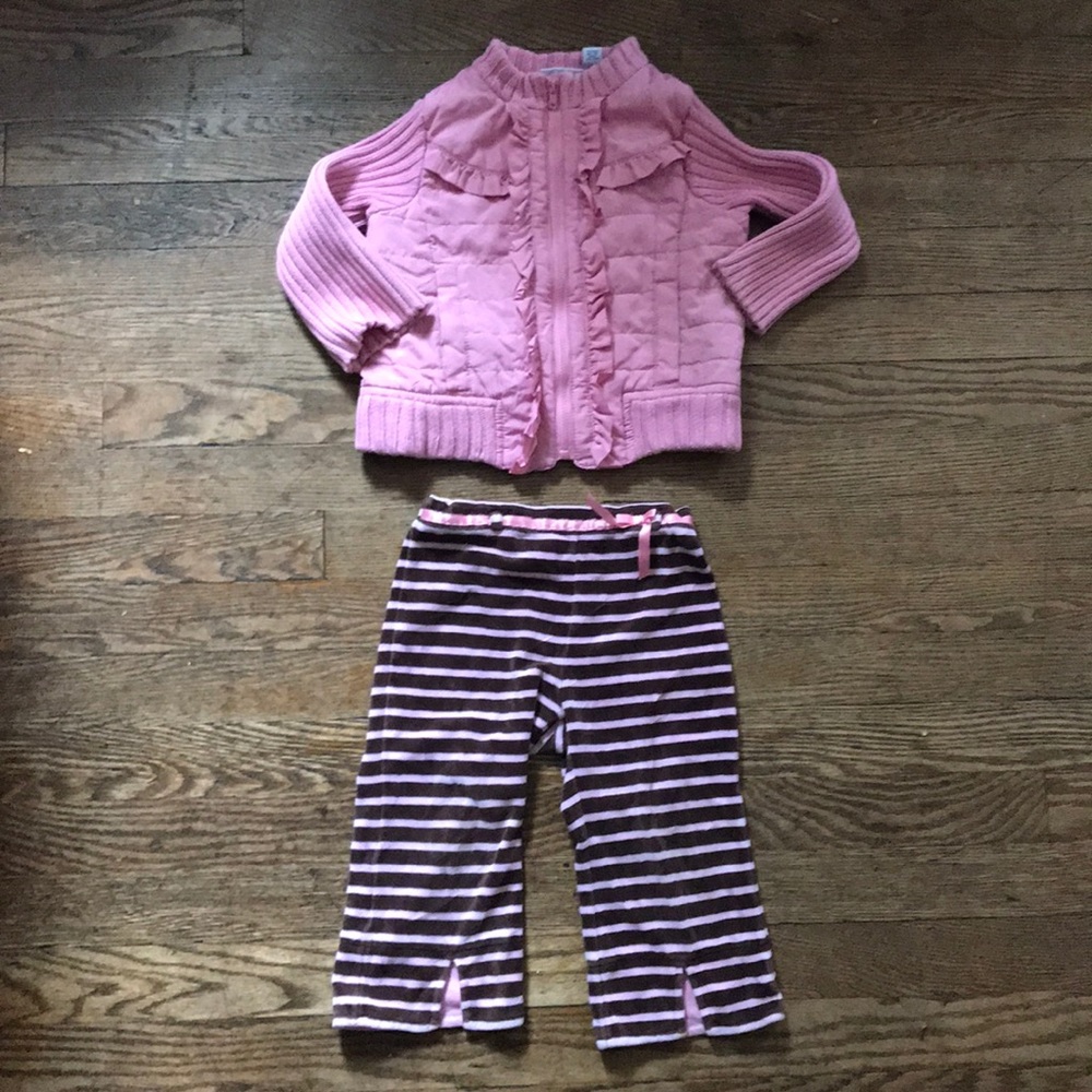 Jacket/coat Sz.T2 Stripped pants Sz T2. Great deal